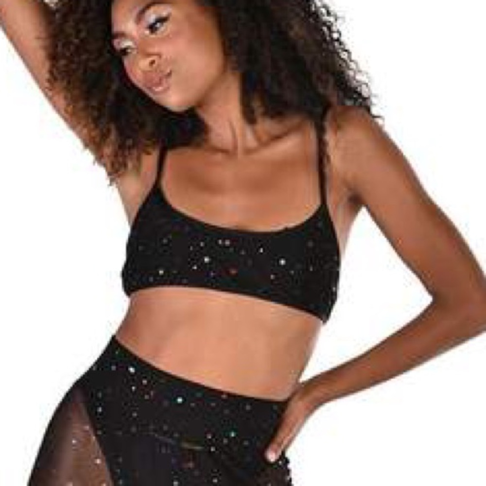 Rainbow Star Mesh top iHeartRaves size Large